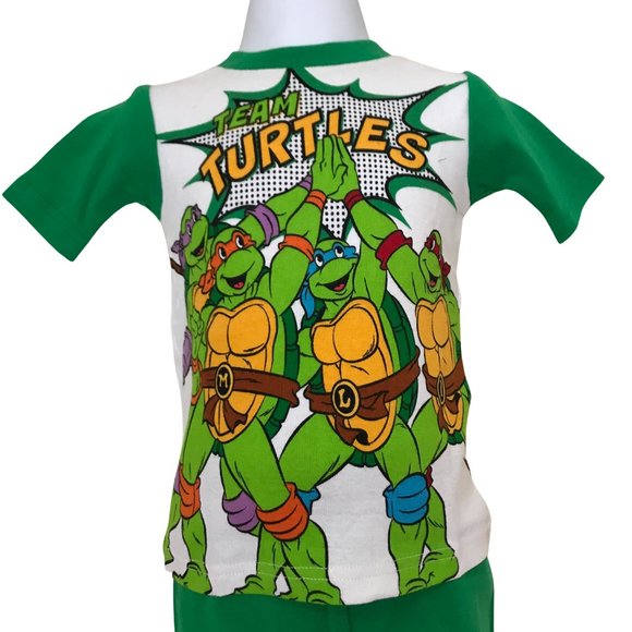 💲Teenage Mutant Ninja Turtles Toddler Boys 4Pc PJ Set - Team - Picture 2 of 6